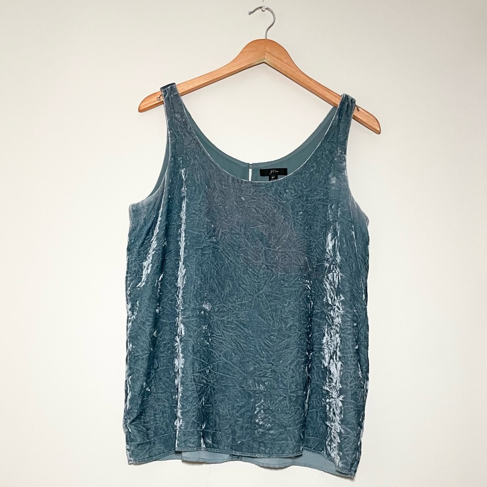 J. Crew Velvet Tank 8 Tall